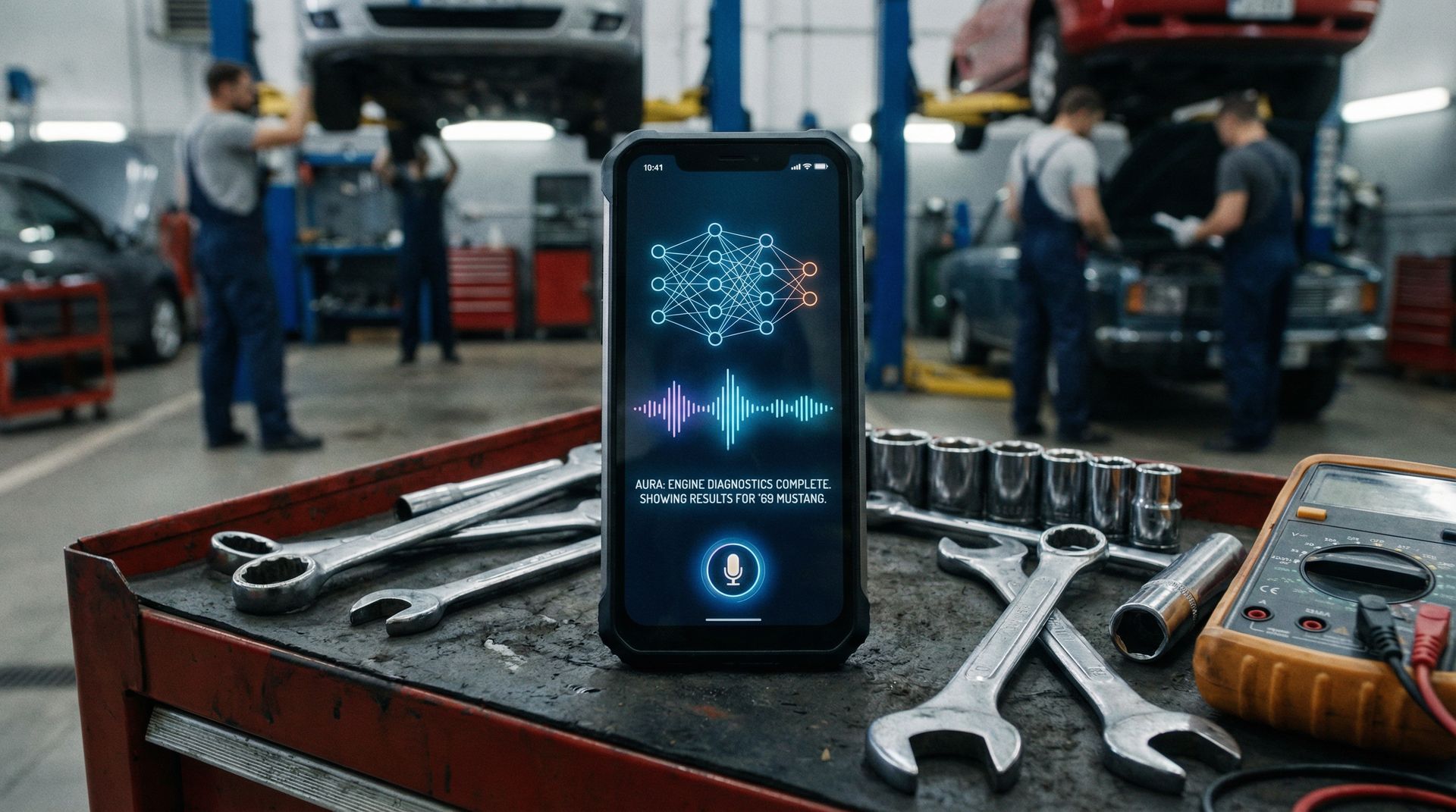 Monteur aan de telefoon