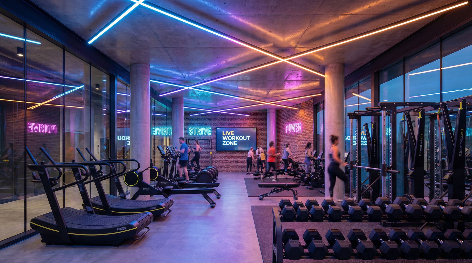 Sportschool interieur