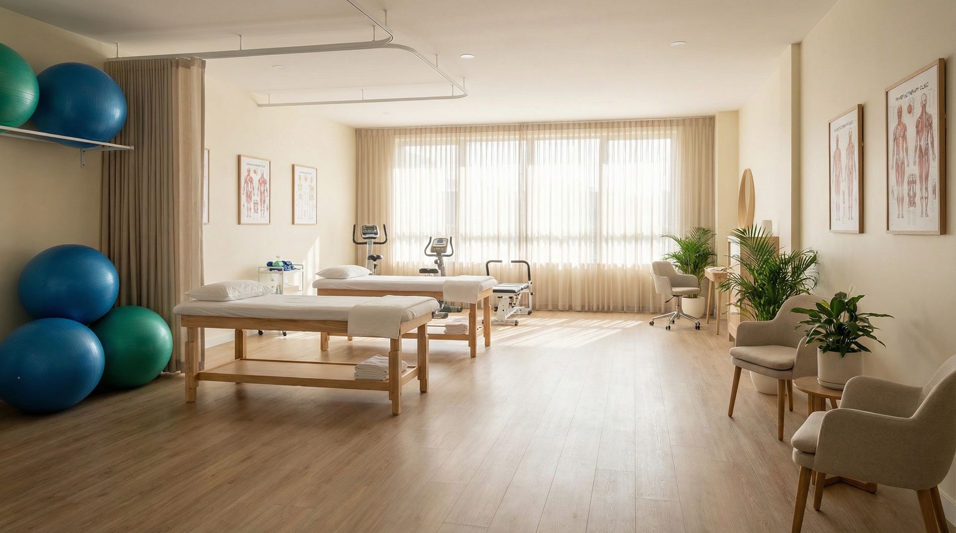 Fysiopraktijk behandelkamer