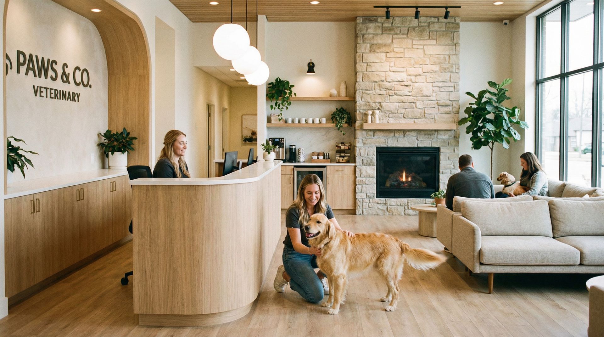 Dierenartspraktijk receptie