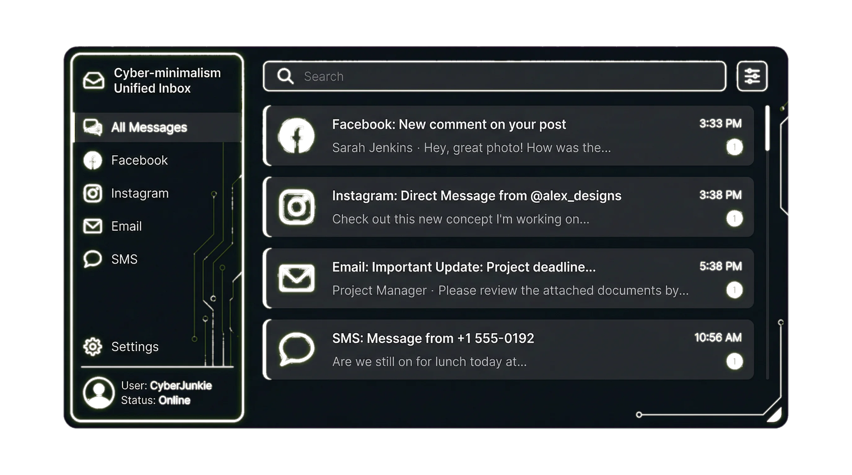 Screenshot van de 5. Omnichannel Inbox functionaliteit in Mosaiq