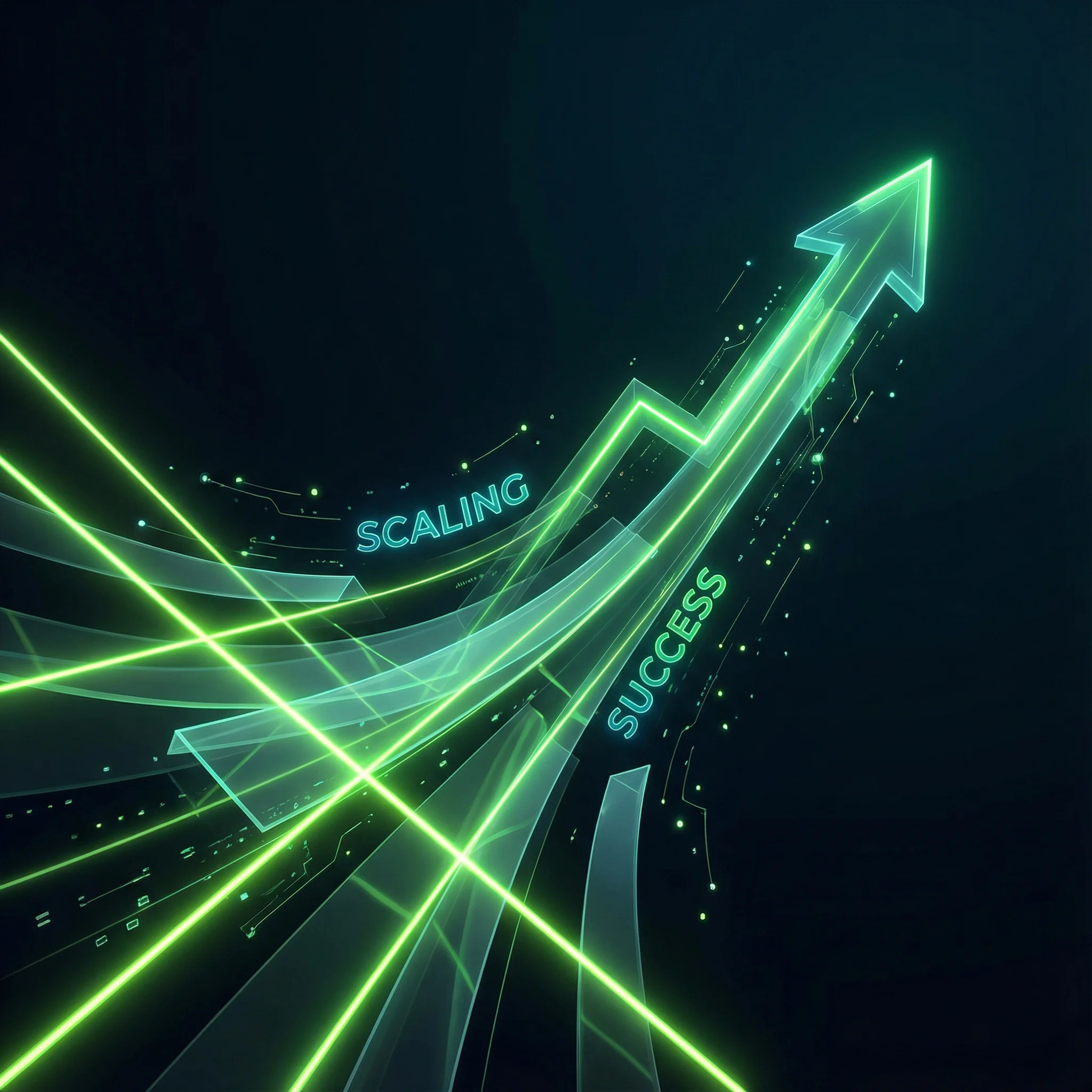 Professional Plan - Upward trending light graph representing growth