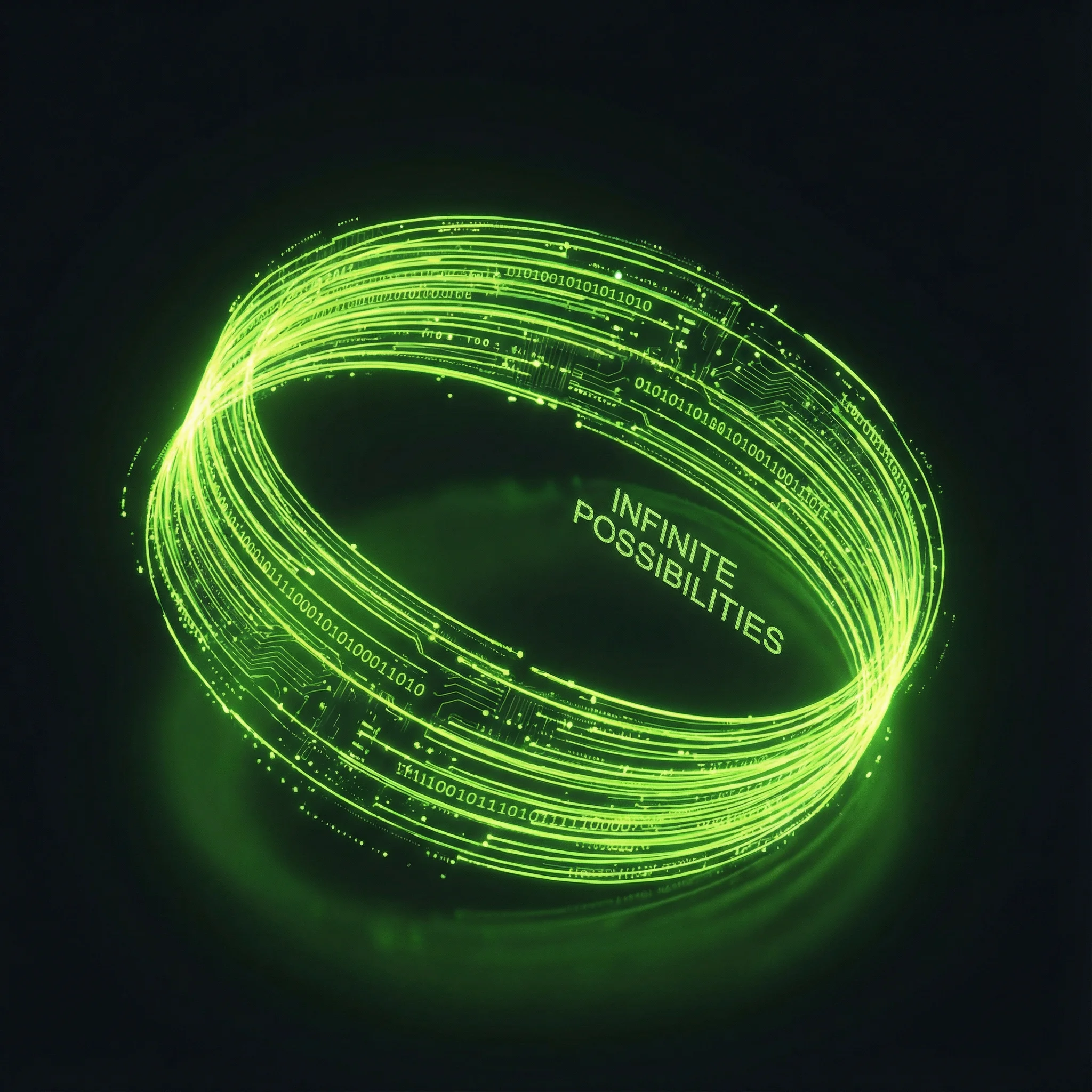 Unlimited Plan - Infinite loop of data representing unlimited possibilities